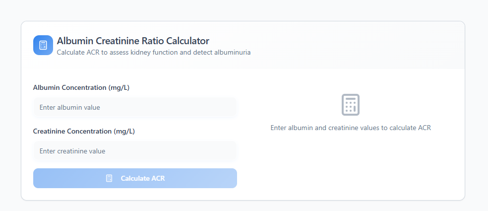 Acr calculator